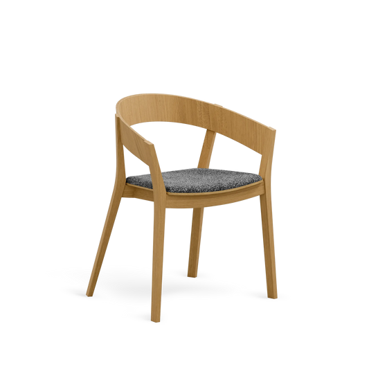 Archer B-4800 Seat Uph Back Wood
