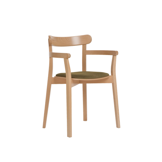 Icho B-4420 Seat Uph Back Wood