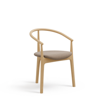 Evo B-2940 Seat Uph Back Wood