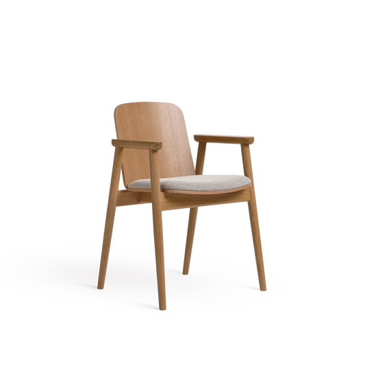 Prop B-4390 Seat Uph Back Wood