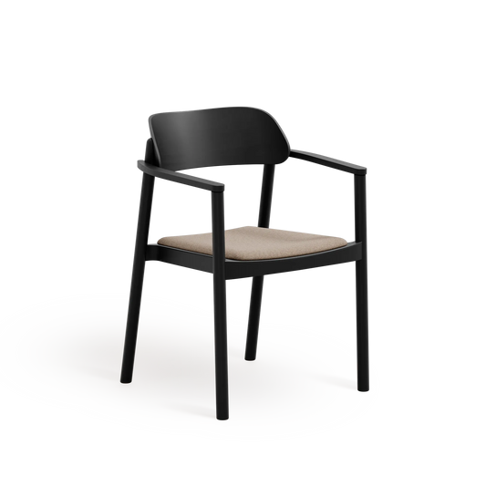 Nimm B-4590 Seat Uph Back Wood