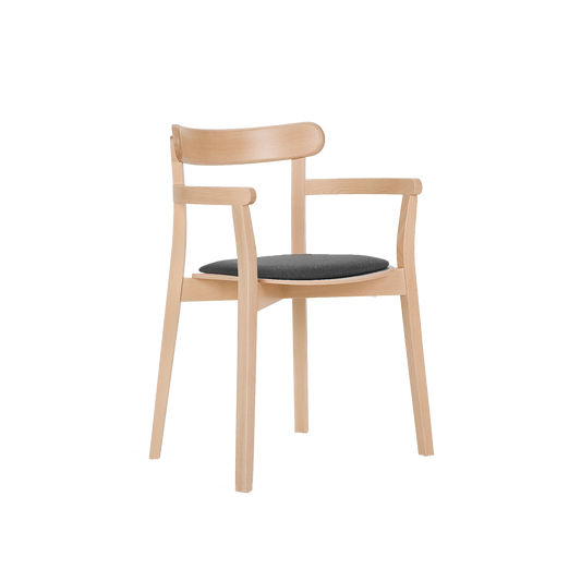 Icho B-4420 Seat Uph Back Wood