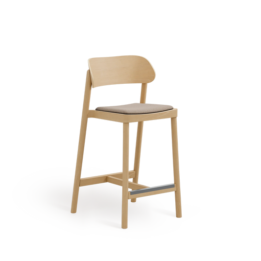 Nimm H-4590 Seat Uph Back Wood SH670