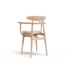 Yesterday B-4101 Seat Uph Back Wood